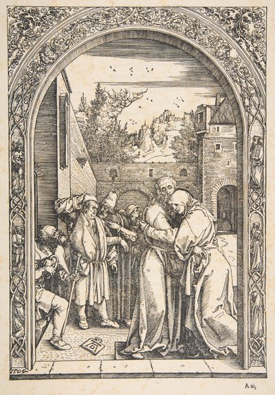 Joachim and Anna at the Golden Gate, from The Life of the Virgin, ca. 1504 by Albrecht Dürer
