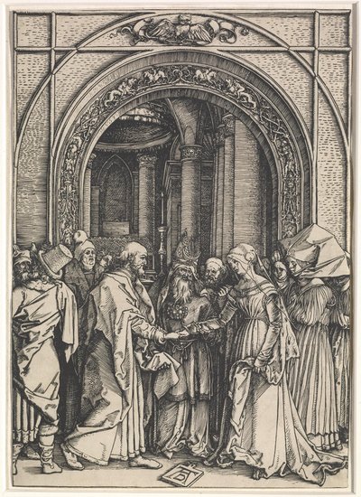 Life of the Virgin: Marriage of the Virgin and St. Joseph by Albrecht Dürer