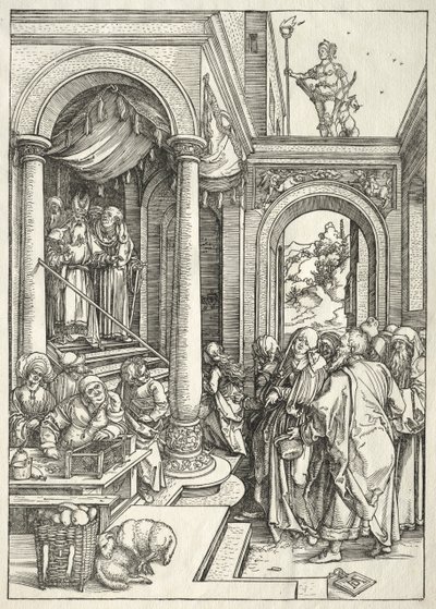 Life of the Virgin: Presentation of the Young Virgin in the Temple by Albrecht Dürer