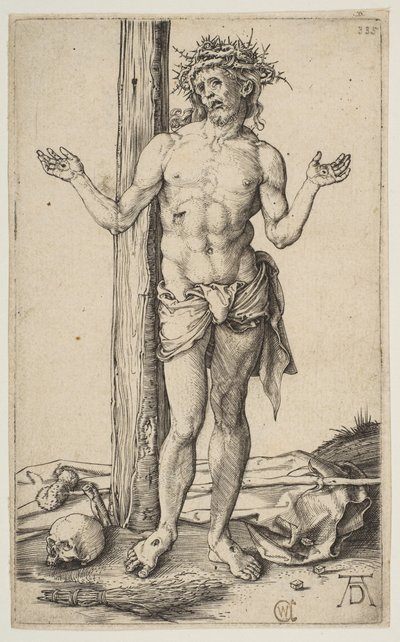 Man of Sorrows with Arms Outstretched by Albrecht Dürer