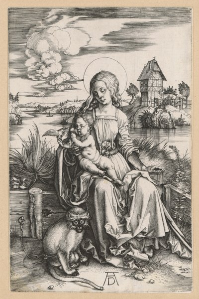 Mary with the Child and the Monkey by Albrecht Dürer