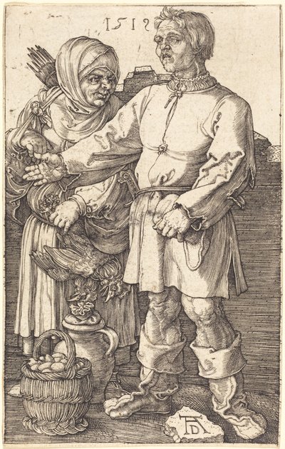 Peasant Couple at Market by Albrecht Dürer
