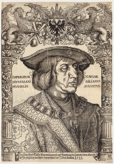 Portrait of Emperor Maximilian I by Albrecht Dürer