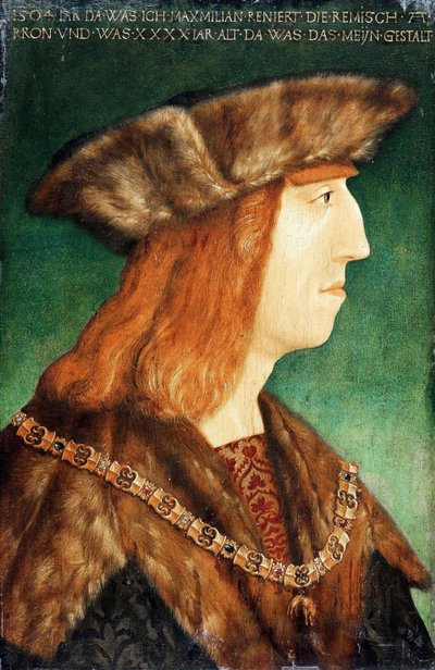Portrait of Emperor Maximilian I 1459-1519, after 1504 by Albrecht Dürer