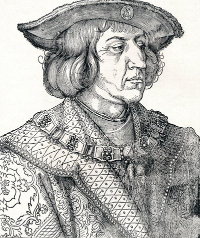 Portrait of Emperor Maximilian I by Albrecht Dürer