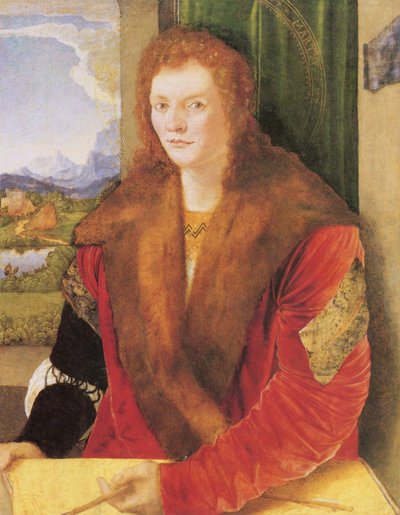 Portrait of St Sebastian with an Arrow by Albrecht Dürer