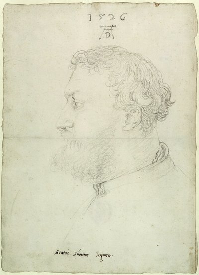 Profile Portrait of Raimund Fugger by Albrecht Dürer