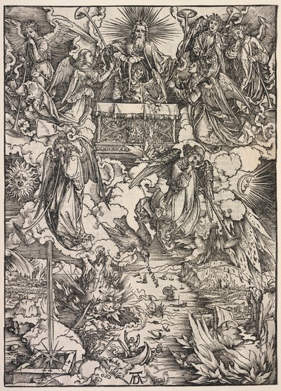 Revelation of St. John: Seven Angels with Trumpets by Albrecht Dürer