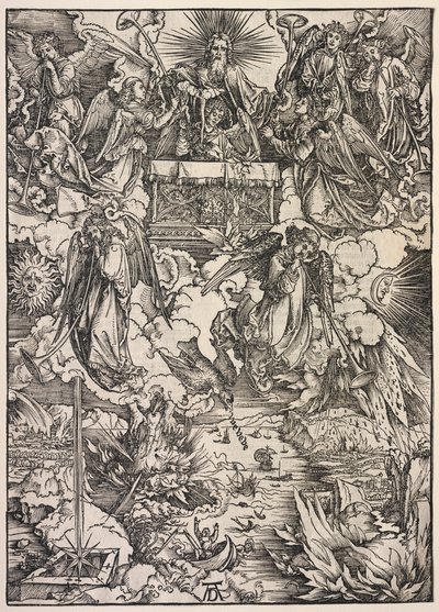 Revelation of St. John: Seven Angels with Trumpets by Albrecht Dürer