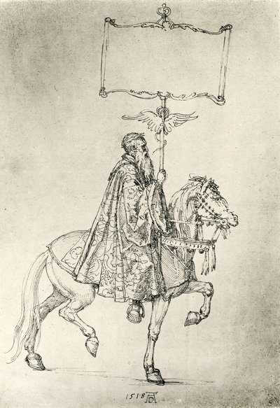 Riding Old Man by Albrecht Dürer