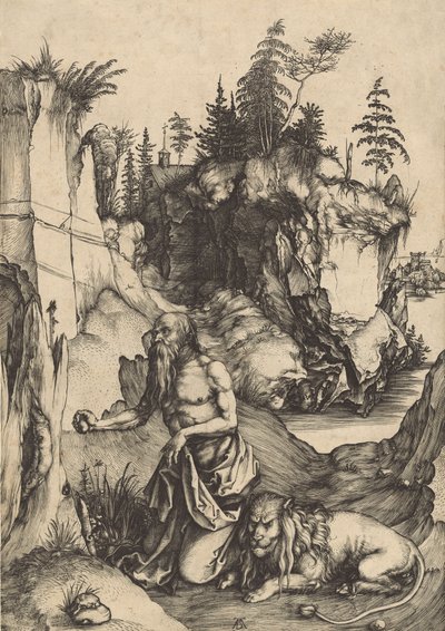 Saint Jerome Penitent in the Wilderness by Albrecht Dürer
