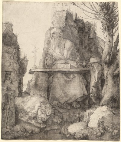 Saint Jerome by the Pollard Willow by Albrecht Dürer
