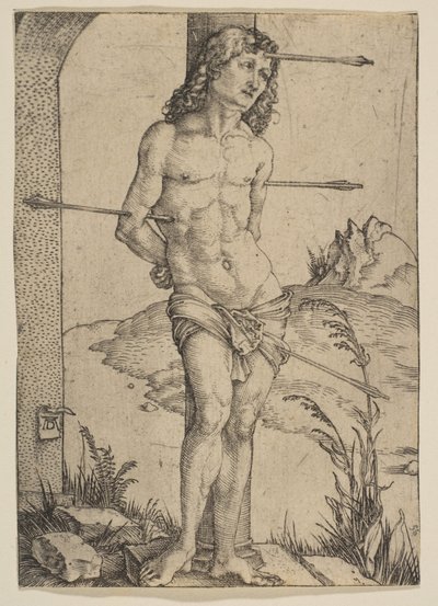 Saint Sebastian Bound to the Column by Albrecht Dürer