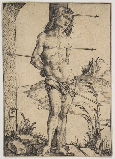 Saint Sebastian Bound to the Column by Albrecht Dürer