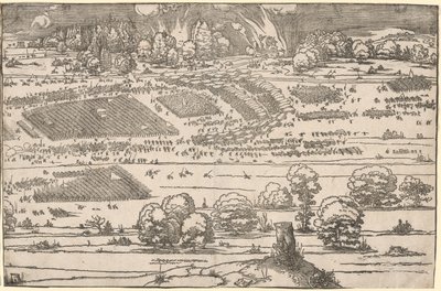 Siege of a Fortress: Left Portion by Albrecht Dürer