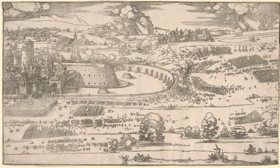 Siege of a Fortress: Right Portion by Albrecht Dürer