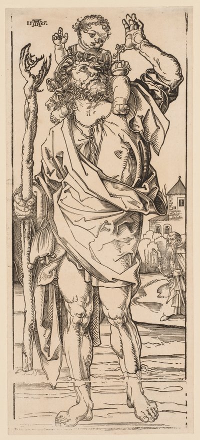 St. Christopher Crossing the Stream by Albrecht Dürer