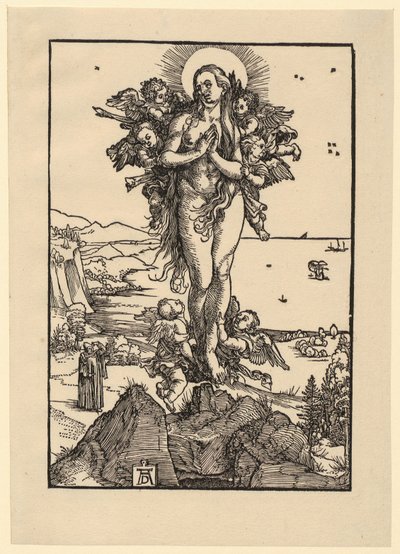 Study Sheet with Five Figures by Albrecht Dürer