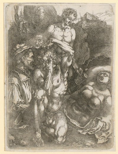 Study Sheet with Five Figures by Albrecht Dürer