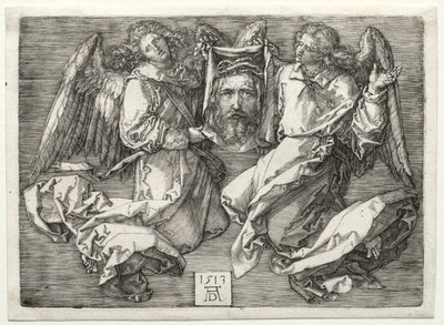 Sudarium Displayed by Two Angels by Albrecht Dürer