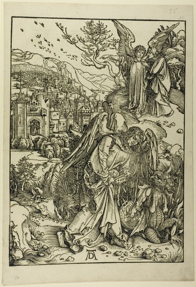 The Angel with the Key of the Bottomless Pit, from The Apocalypse by Albrecht Dürer