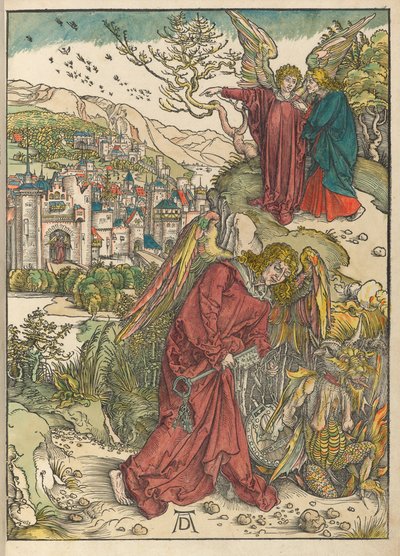 The Angel with the Key to the Bottomless Pit by Albrecht Dürer