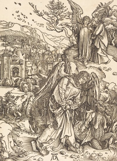 The Angel with the Key to the Bottomless Pit by Albrecht Dürer