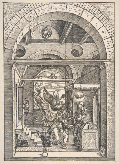 The Annunciation, from "The Life of the Virgin" by Albrecht Dürer