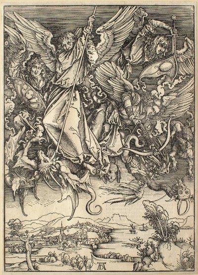 The Apocalypse: Saint Michael Fighting the Dragon by Albrecht Dürer