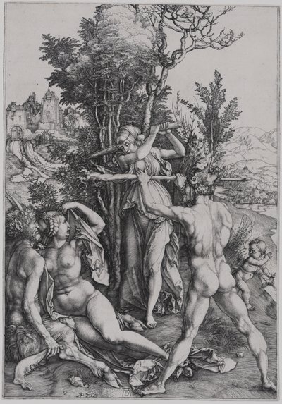 The Combat of Virtue and Pleasure in the Presence of Hercules (Hercules at the Crossroads) by Albrecht Dürer