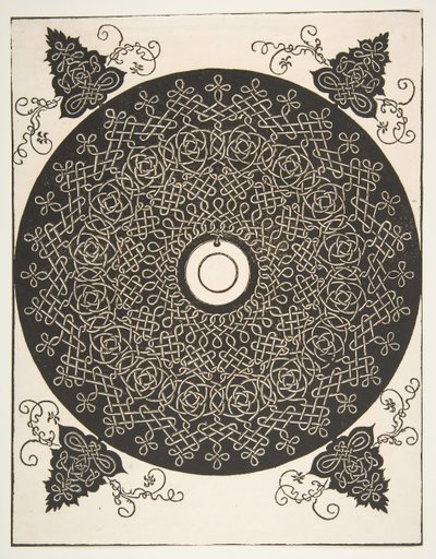 The Fourth Knot. Interlaced Roundel with a Round Medallion in its Center by Albrecht Dürer