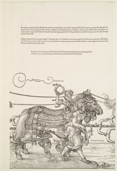 The Great Triumphal Chariot: Alacritas and Oportunitas by Albrecht Dürer