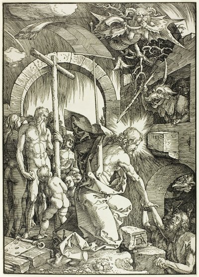 The Harrowing of Hell - Christ in Limbo, Plate Nine from The Large Passion by Albrecht Dürer