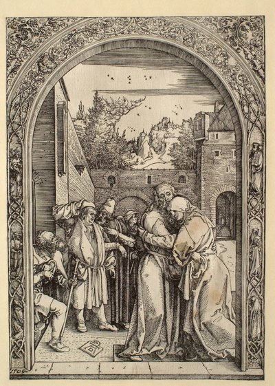 The Life of the Virgin: Joachim and Anna at the Golden Gate by Albrecht Dürer