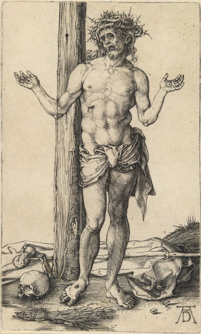The Man of Sorrows with Arms Outstretched by Albrecht Dürer