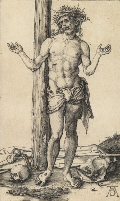 The Man of Sorrows with Arms Outstretched by Albrecht Dürer