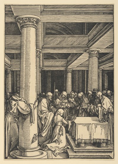 The Presentation in the Temple, from The Life of the Virgin by Albrecht Dürer