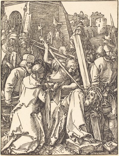 The Small Passion: Christ Bearing the Cross by Albrecht Dürer