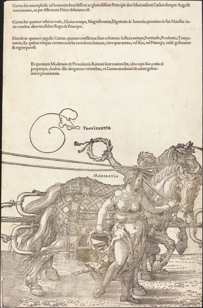 The Triumphal Chariot of Maximilian I [plate 3 of 8] by Albrecht Dürer