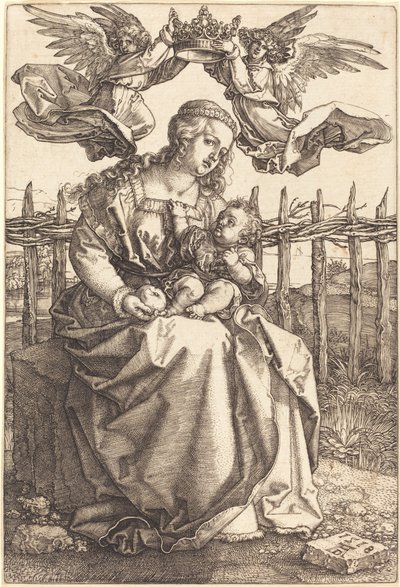 The Virgin and Child Crowned by Two Angels by Albrecht Dürer