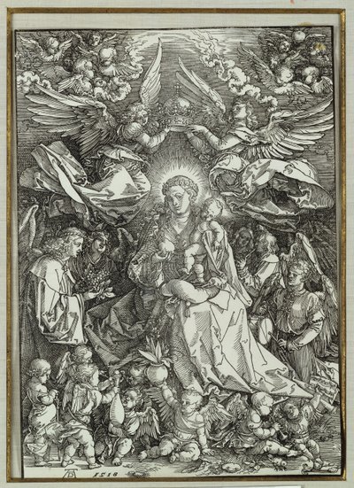 The Virgin and Child Surrounded by Angels by Albrecht Dürer