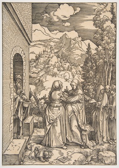 The Visitation, from "The Life of The Virgin" by Albrecht Dürer