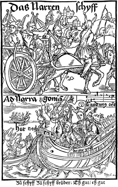 Title Page of an Edition of Ship of Fools, by Sebastian Brant by Albrecht Dürer