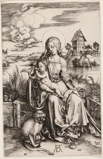 Virgin and Child with the Monkey by Albrecht Dürer