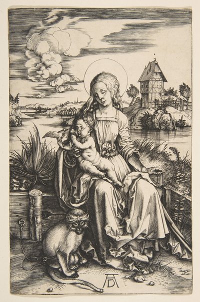 Virgin and Child with the Monkey, ca. 1498 by Albrecht Dürer