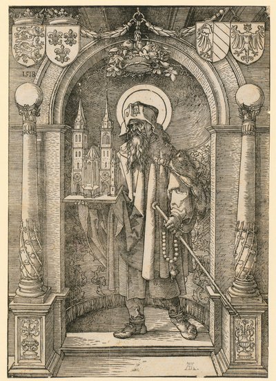 Coat of Arms of Johannes Stabius with Laurel Wreath by Albrecht Dürer