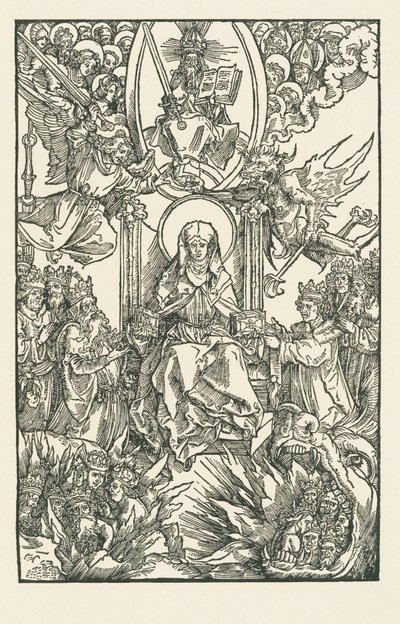Birgitta Gives Her Works to the Emperor, Kings and Princes by Albrecht Dürer or Duerer