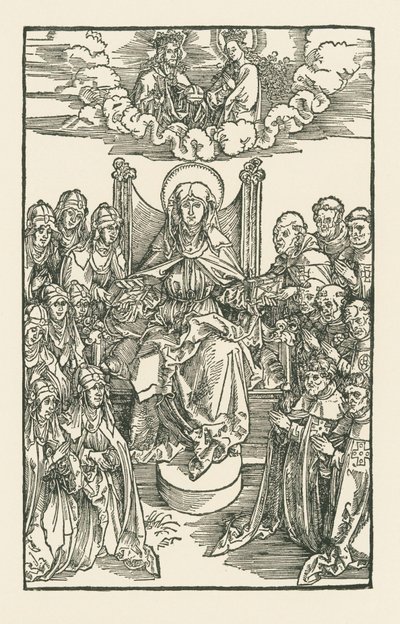 Birgitta Surrounded by Nuns and Monks by Albrecht Dürer or Duerer