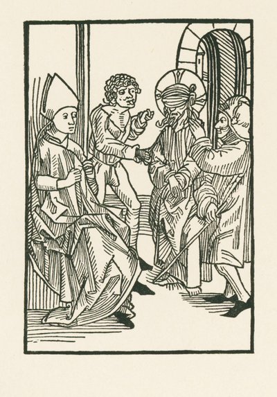Christ Before Caiaphas by Albrecht Dürer or Duerer