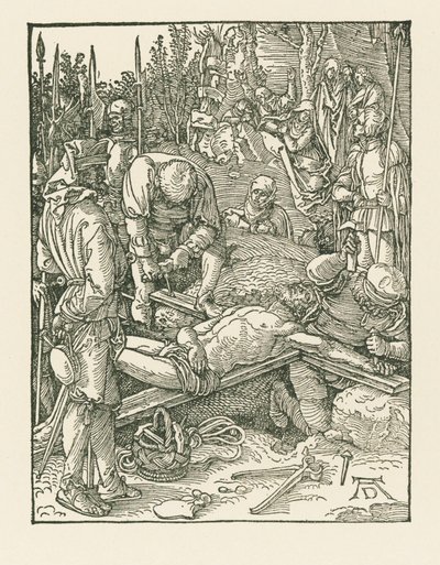 Christ Being Nailed to the Cross by Albrecht Dürer or Duerer